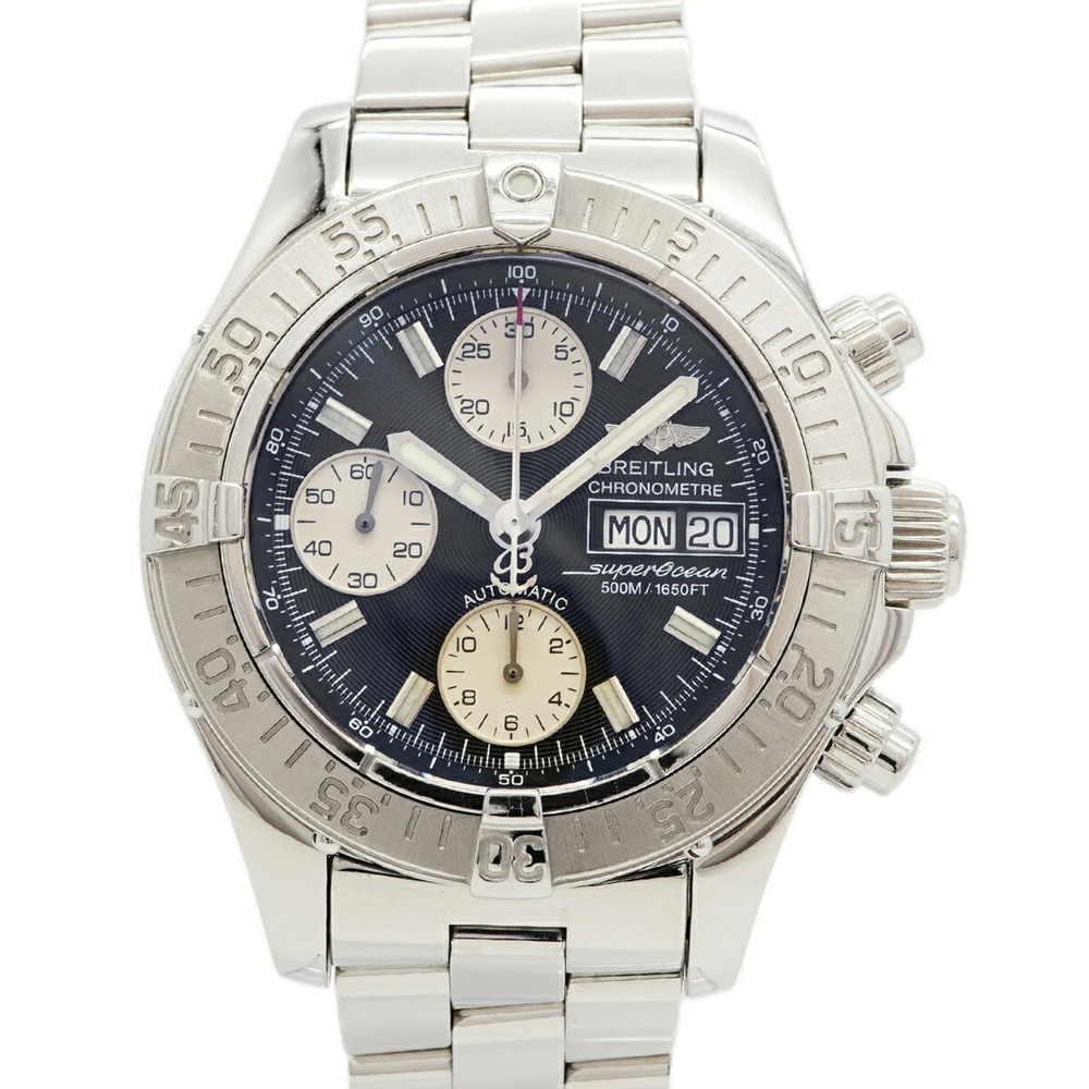 Breitling Superocean Day-Date A13340 Black Dial Men's Watch